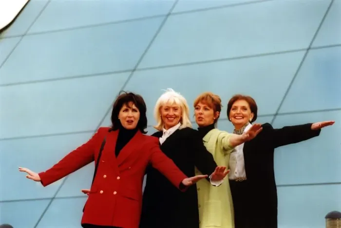 Framed Print : Former British Airways cabin crew, (left to right) air hostesses, Deidre Foster Framed Print : Former British Airways cabin crew, (left to right) air hostesses, Deidre Foster