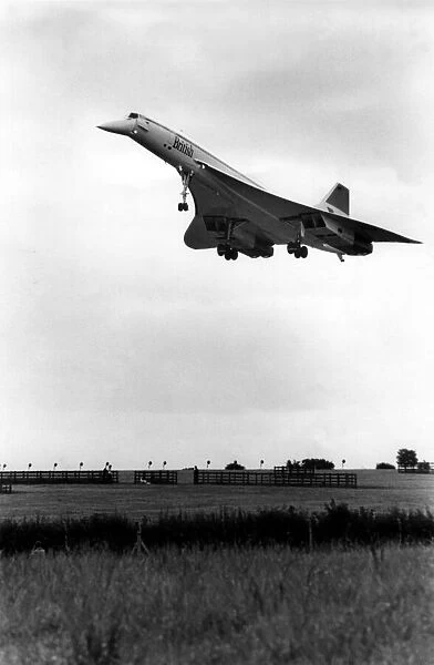 British Airways Concorde airliner  /  aircraft visits Newcastle Airport