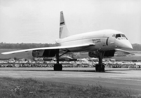 British Airways Concorde awaiting clearance to take off from Humberside Airport 18th