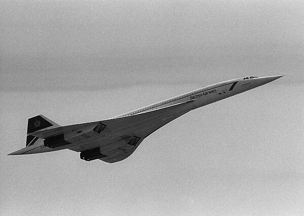 British Airways Concorde G-BOAE in flight August 1987