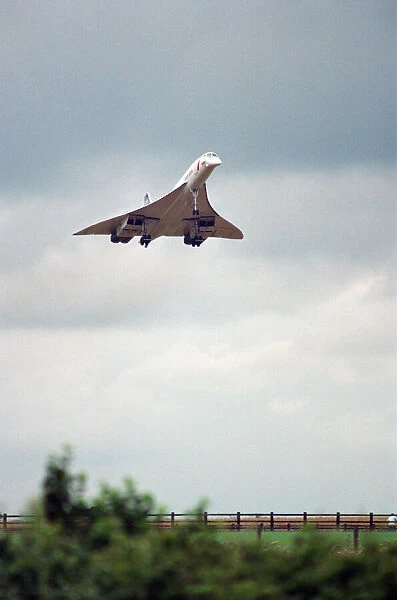 British Airways Concorde G-BOAF seen here on final approach to Newcastle Airport 24th
