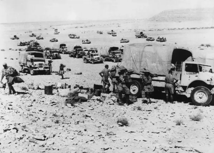 Framed Print : British & Allied Troops, Western Desert campaign, the Desert War Framed Print : British & Allied Troops, Western Desert campaign, the Desert War