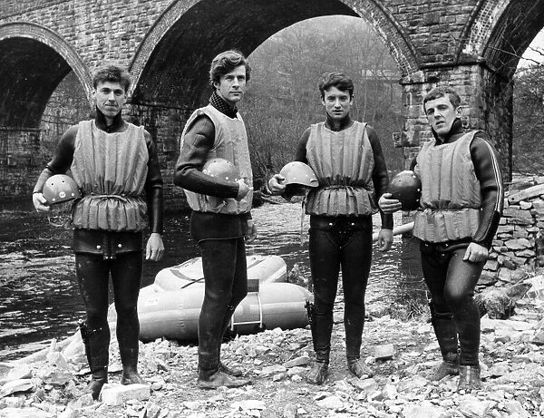 British Army Headless Valley expedition team. Pictured left to right, Corporal Skibinski