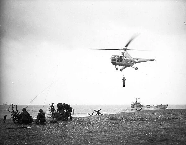 The British Army staging an invasion excercise in Eastney 1952