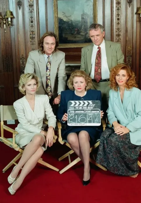 Framed Print : British author Barbara Taylor Bradford (front row middle