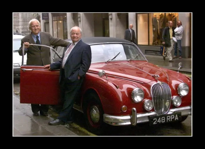 Framed Print : British Author Colin Dexter, Creator of the Inspector Morse mysteries seen here with Framed Print : British Author Colin Dexter, Creator of the Inspector Morse mysteries seen here with