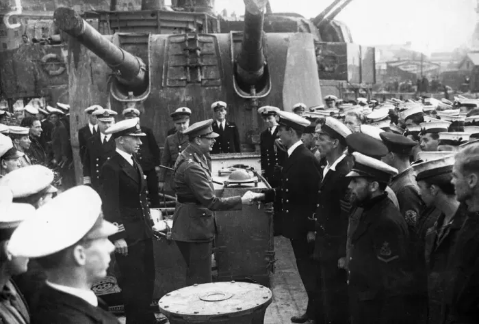 Framed Print : British Battlecruiser HMS Penelope, who was recently the chief target of some of Framed Print : British Battlecruiser HMS Penelope, who was recently the chief target of some of