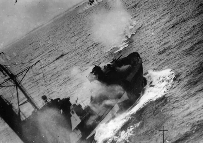Framed Print : British Beaufighters cripple whole enemy fleet convoy off Norwegian Coast