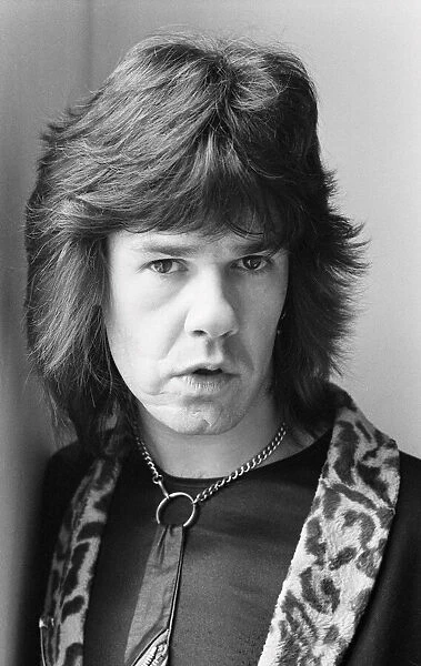 British blues guitarist and singer Gary Moore of Thin Lizzy. 27th March 1979