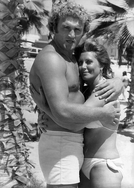 British boxer Joe Bugner and Marlene Carter. Circa 1975