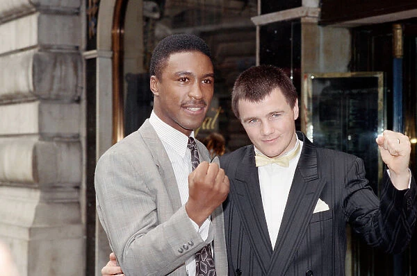 British boxers Michael Watson and Jim McDonnell. 12th September 1989