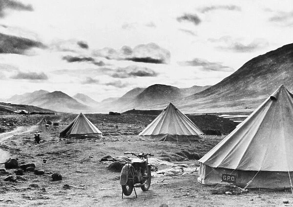 British camp in Iceland during Second World War. 22nd September 1940