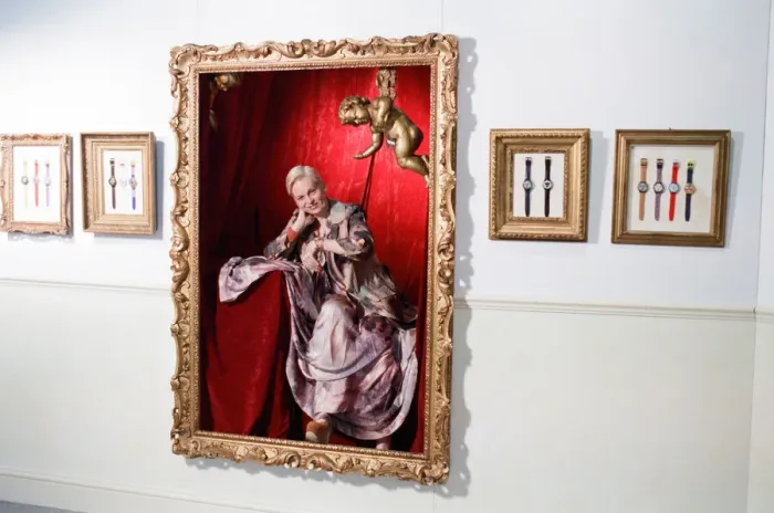 Framed Print : British fashion designer Vivienne Westwood, posing as an oil painting Framed Print : British fashion designer Vivienne Westwood, posing as an oil painting