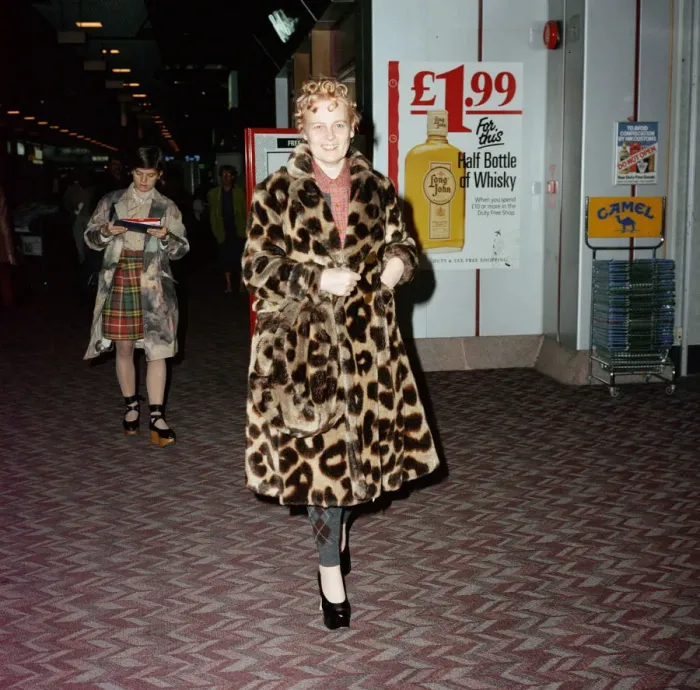 Framed Print : British fashion designer Vivienne Westwood, pictured at Londons Heathrow Airport Framed Print : British fashion designer Vivienne Westwood, pictured at Londons Heathrow Airport