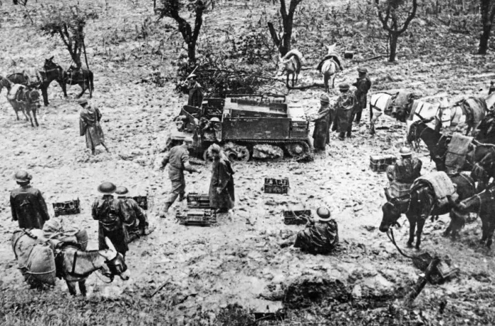 Framed Print : British First Division troops of the 5th Army in Italy are fighting in some of the most Framed Print : British First Division troops of the 5th Army in Italy are fighting in some of the most
