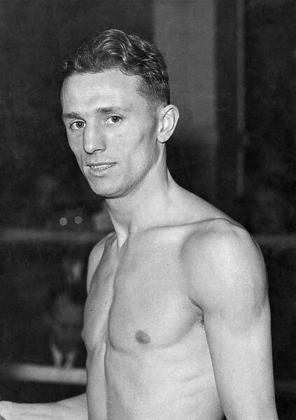 British flyweight boxer Eric Marsden. February 1955 P005729