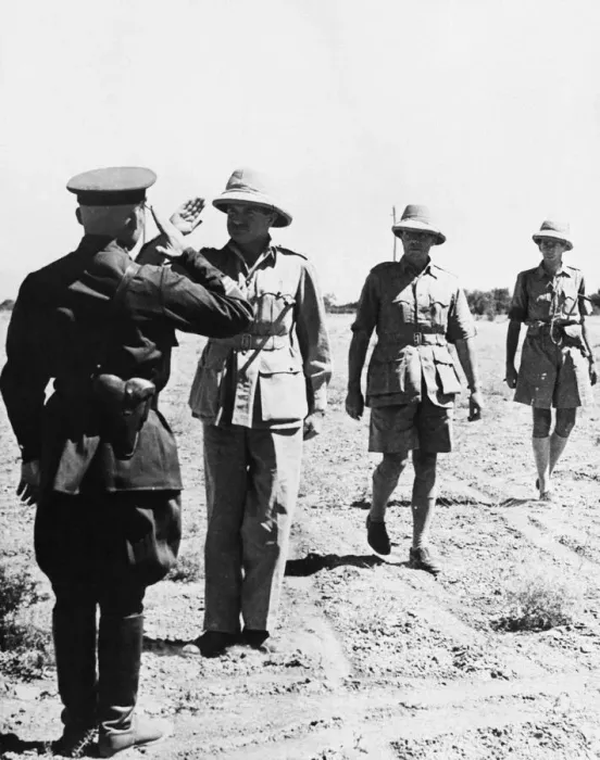 Framed Print : British General with some British and Indian troops visited the Russian lines in Iran Framed Print : British General with some British and Indian troops visited the Russian lines in Iran