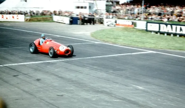 Framed Print : British Grand Prix 1953 Silverstone July 1953 The winner Alberto Ascari in his Framed Print : British Grand Prix 1953 Silverstone July 1953 The winner Alberto Ascari in his