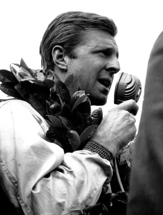 Framed Print : British Grand Prix Aintree July 1961 Wolfgang von Trips driver for Ferrari after