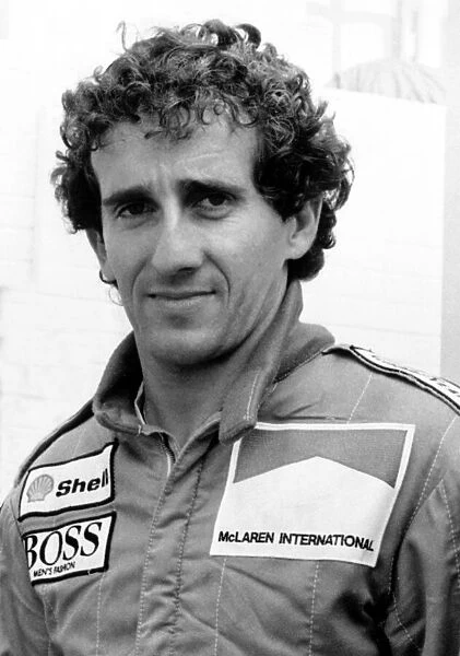 British Grand Prix-Brands Hatch Practice Day. Alain Prost July 1986