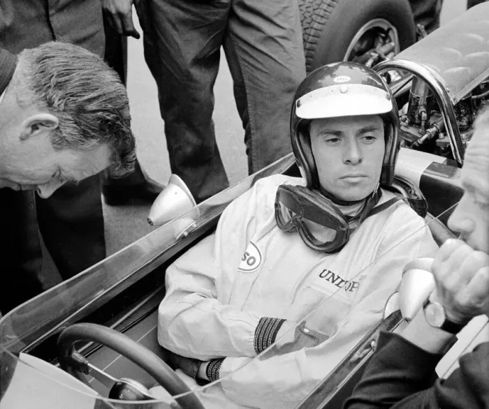 Framed Print : British Grand Prix, Silverstone-Jim Clark. July 1965