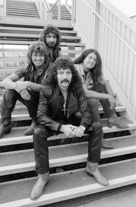 Framed Print : British heavy metal rock group Black Sabbath pictured before their performance at the NEC Framed Print : British heavy metal rock group Black Sabbath pictured before their performance at the NEC