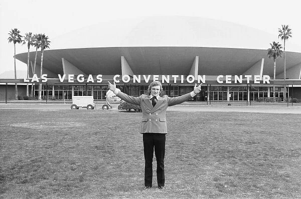 British Heavyweight Champion Joe Bugner seen here outside the Las Vegas Convention Centre