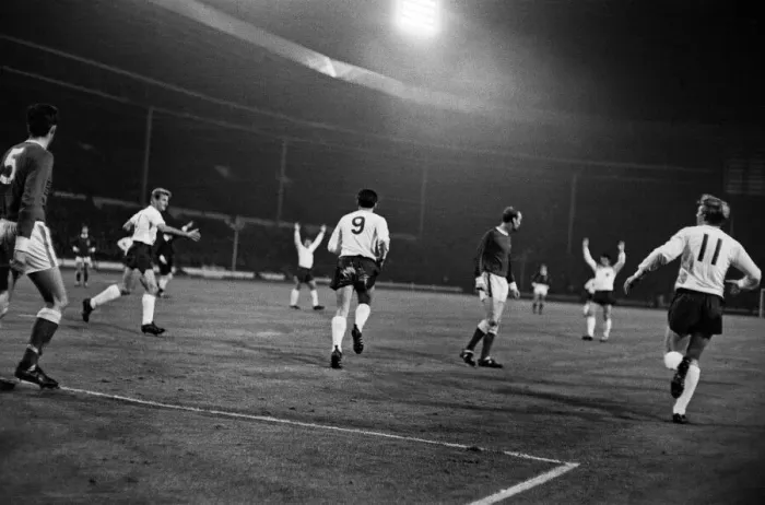 Framed Print : British Home Championship match at Wembley Stadium. England 2 v Wales 1 Framed Print : British Home Championship match at Wembley Stadium. England 2 v Wales 1