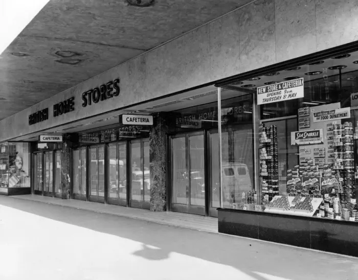 Framed Print : British Home Stores, New Street, Birmingham, West Midlands. 1st May 1958 Framed Print : British Home Stores, New Street, Birmingham, West Midlands. 1st May 1958