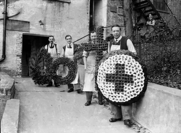 Framed Print : The British Legion Poppy Factory in Richmond, South West London