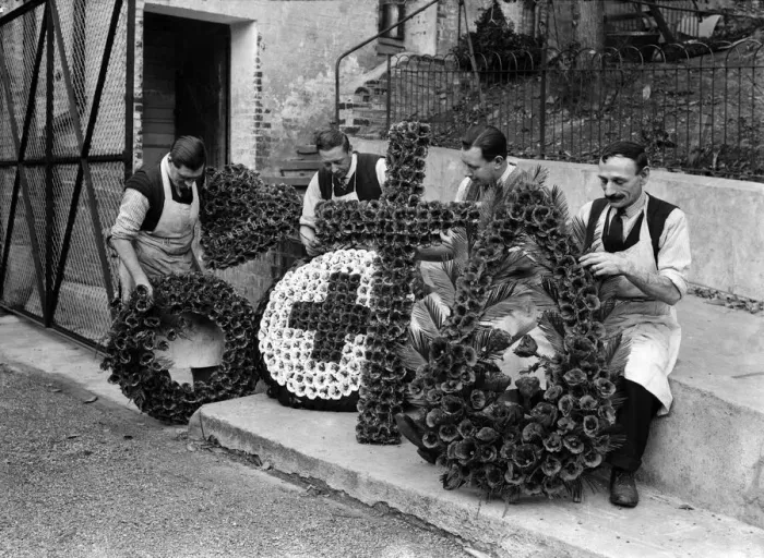 Framed Print : The British Legion Poppy Factory in Richmond, South West London