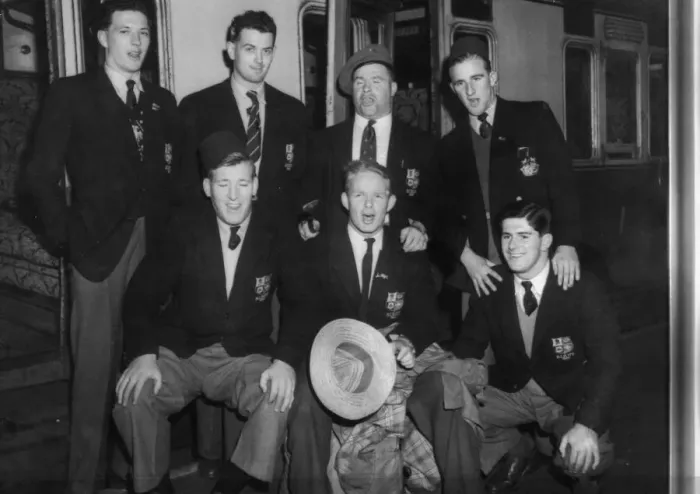 Framed Print : British Lions returning from their Tour to Australia and New Zealand Framed Print : British Lions returning from their Tour to Australia and New Zealand