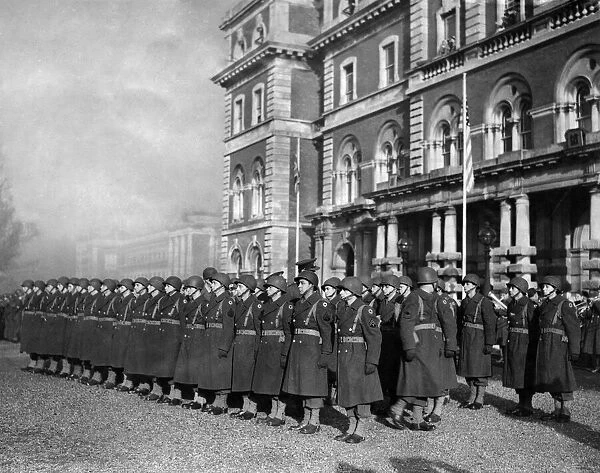 A British Millitary Hospital being handed over to the American Forces