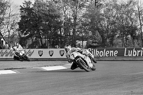 British Motorcycle road racer Barry Sheene in action for Britain in the AGV Nations Cup