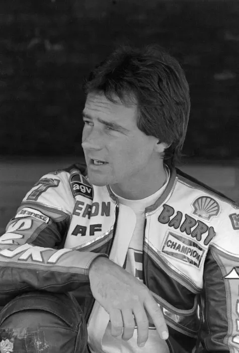 Framed Print : British Motorcycle road racer Barry Sheene attending the South Africa Grand Prix