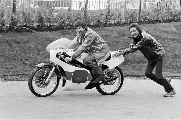 British Motorcycle road racer Barry Sheene opens the Third International Road racing show