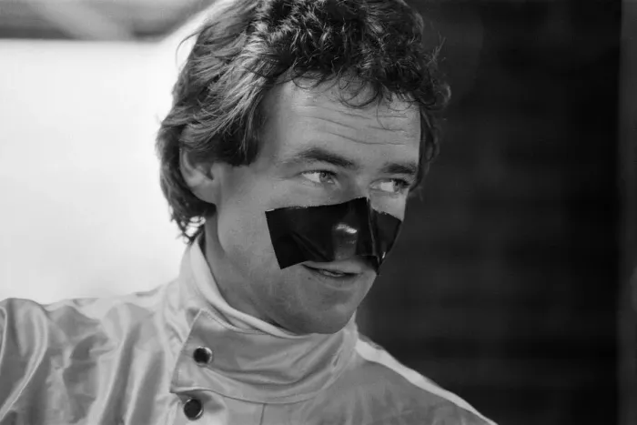 Framed Print : British Motorcycle road racer Barry Sheene at Snetterton