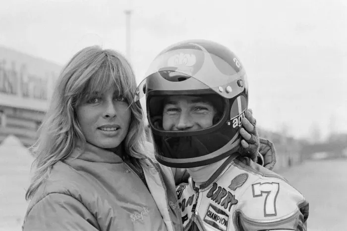 Framed Print : British Motorcycle road racer Barry Sheene takes part in his first serious workout with a Framed Print : British Motorcycle road racer Barry Sheene takes part in his first serious workout with a