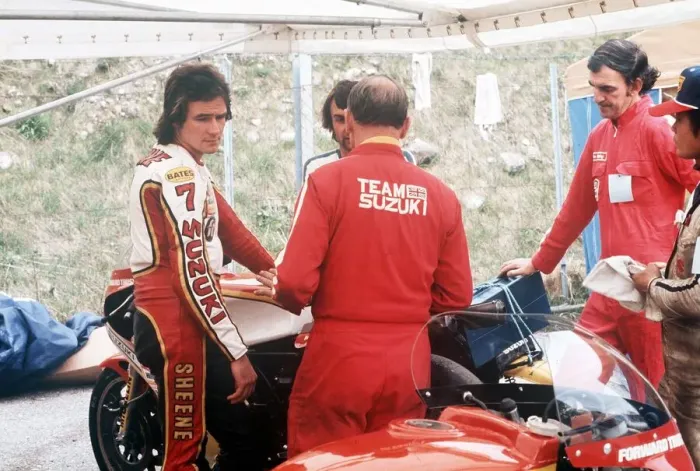 Framed Print : British motorcyclist Barry Sheene at the Austrian Grand Prix. 30th April 1977 Framed Print : British motorcyclist Barry Sheene at the Austrian Grand Prix. 30th April 1977