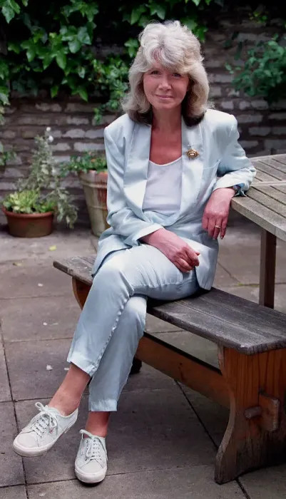 Framed Print : British Novelist and writer Jilly Cooper May 1999 known for her racy stories based Framed Print : British Novelist and writer Jilly Cooper May 1999 known for her racy stories based