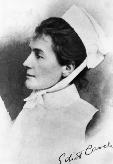 Framed Print : British nurse and patriot Edith Cavell. She is celebrated for saving the lives of Framed Print : British nurse and patriot Edith Cavell. She is celebrated for saving the lives of