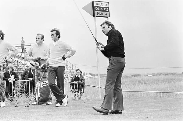 British Open 1973. Troon Golf Club in Troon, Scotland. Pictured, Golfer in action