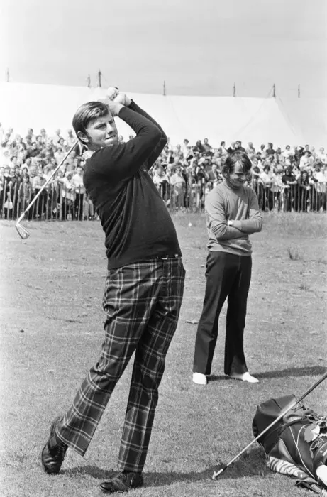 Framed Print : British Open 1973. Troon Golf Club in Troon, Scotland. Pictured, Golfer in action Framed Print : British Open 1973. Troon Golf Club in Troon, Scotland. Pictured, Golfer in action