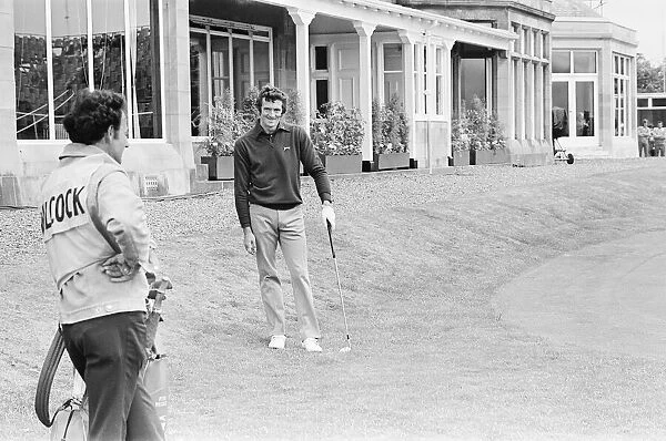 British Open 1973. Troon Golf Club in Troon, Scotland. Pictured, Peter Wilcock