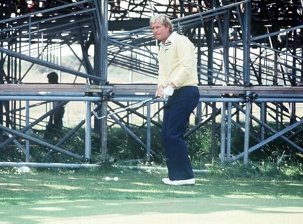 British Open 1977. Turnberry, Scotland, July 1977. Jack Nicklaus British Open Golf