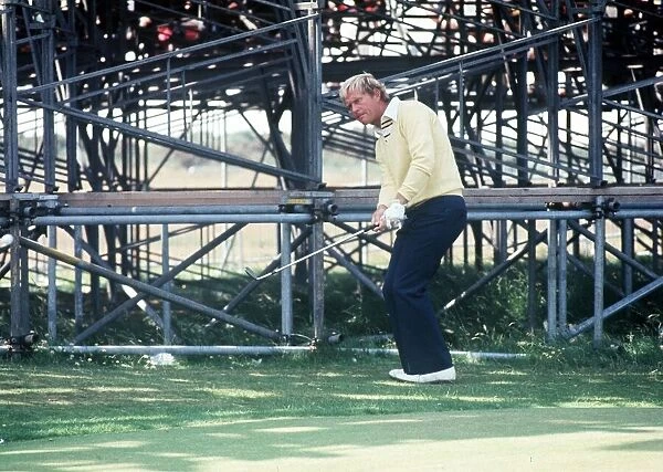 British Open 1977. Turnberry, Scotland, July 1977. Jack Nicklaus British Open Golf