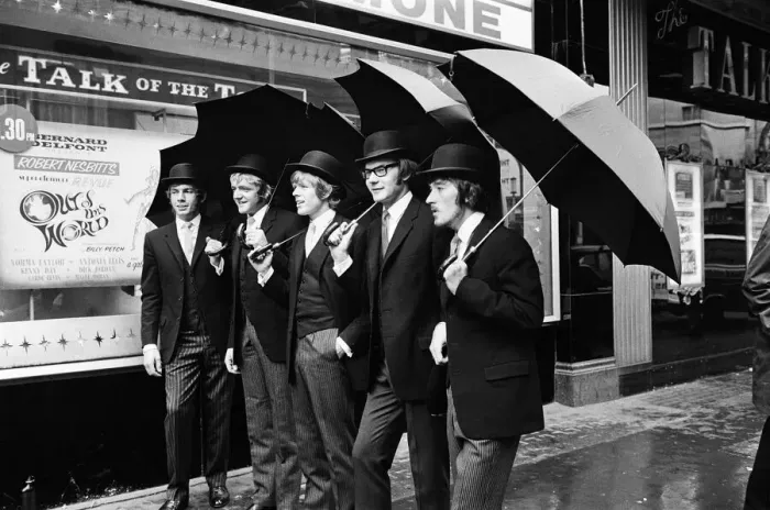 Framed Print : British pop group Hermans Hermits led by singer Peter Noone are to be the first ever all