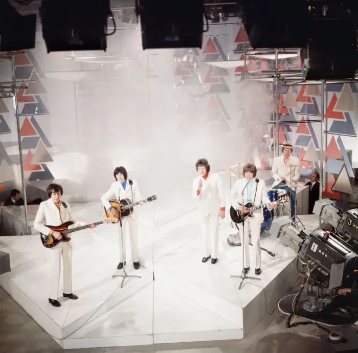Framed Print : British pop group The Hollies performing on the BBC television chart programme Top Of Framed Print : British pop group The Hollies performing on the BBC television chart programme Top Of