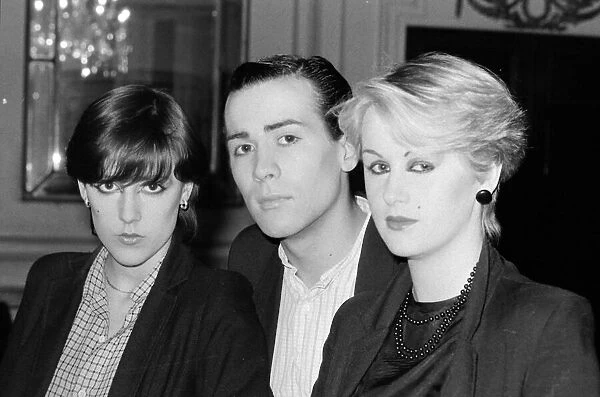 British pop group The Human League-left to right: Joanne Catherall