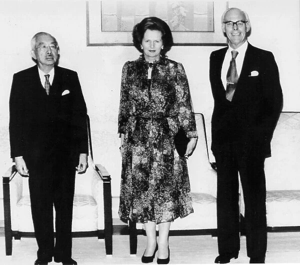 British Prime Minister Margaret Thatcher and Emperor Hirohito with Denis Thatcher - 20